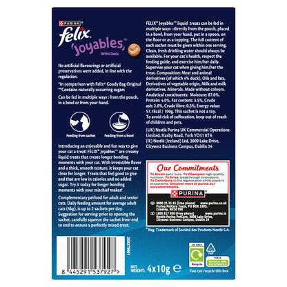 Felix Joyables Duck Liquid Cat Treat 4x10g — image 2