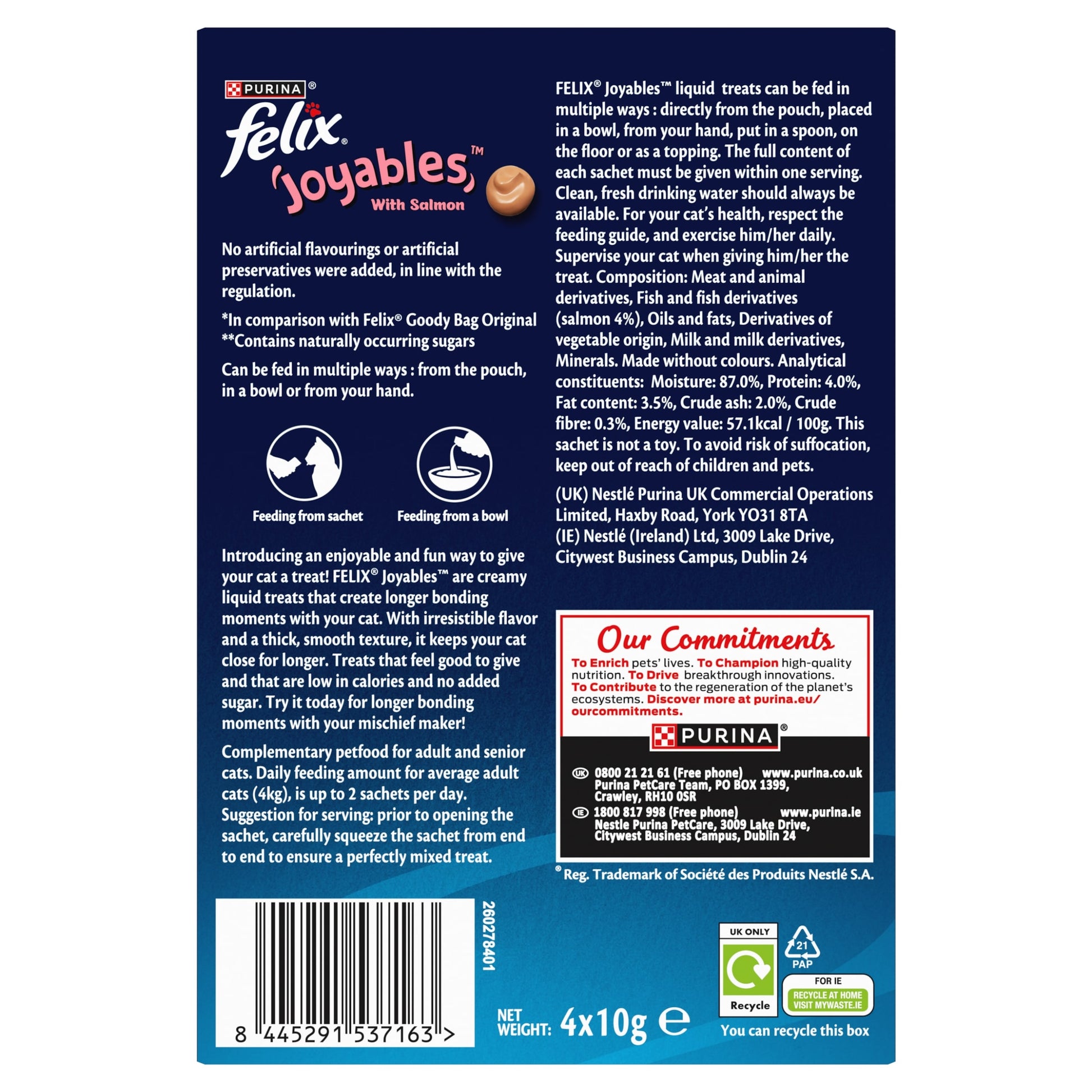 Felix Joyables Salmon Liquid Cat Treat 4x10g — image 2