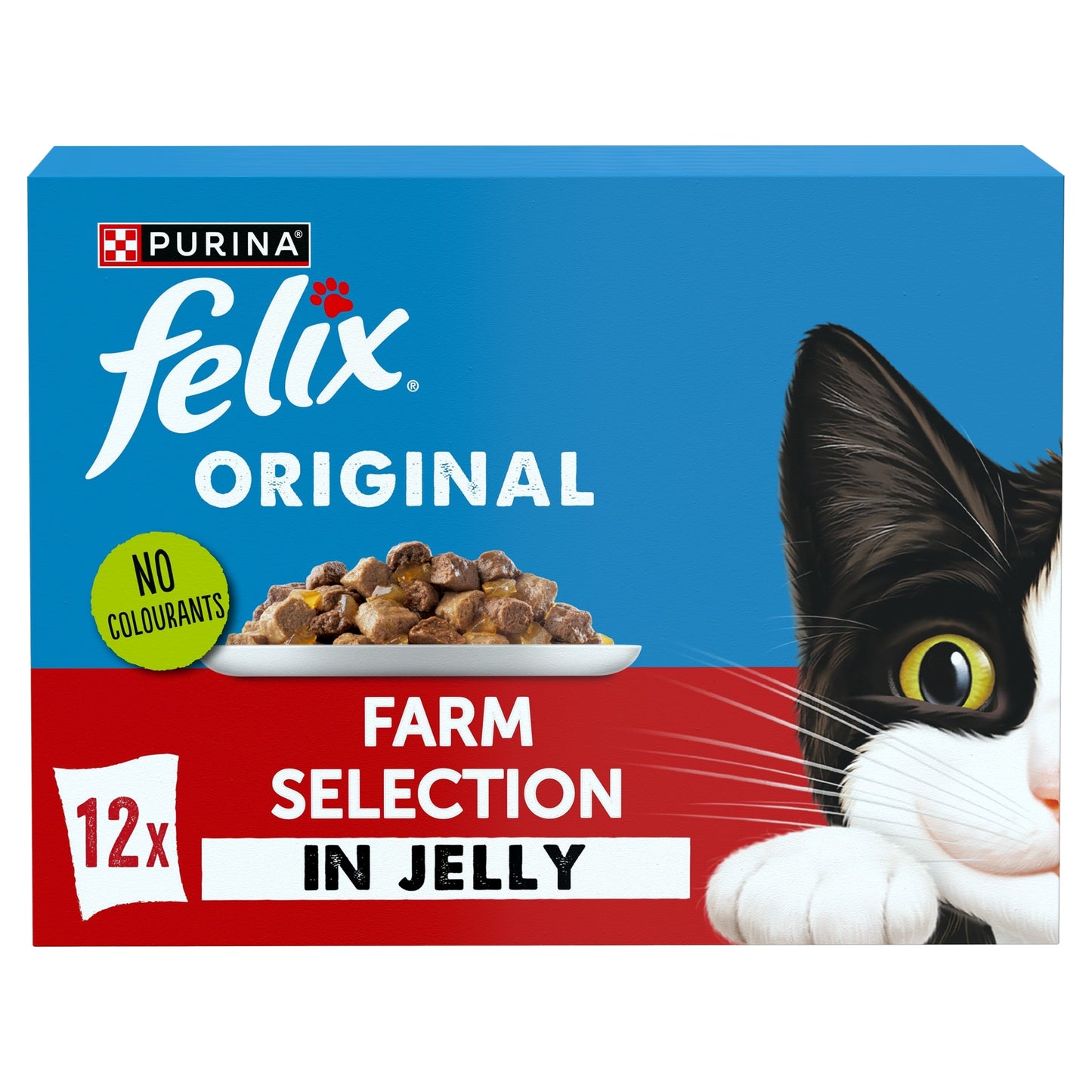 FELIX ORIGINAL Farm Selection in Jelly Wet Cat Food 12x85g — image 1