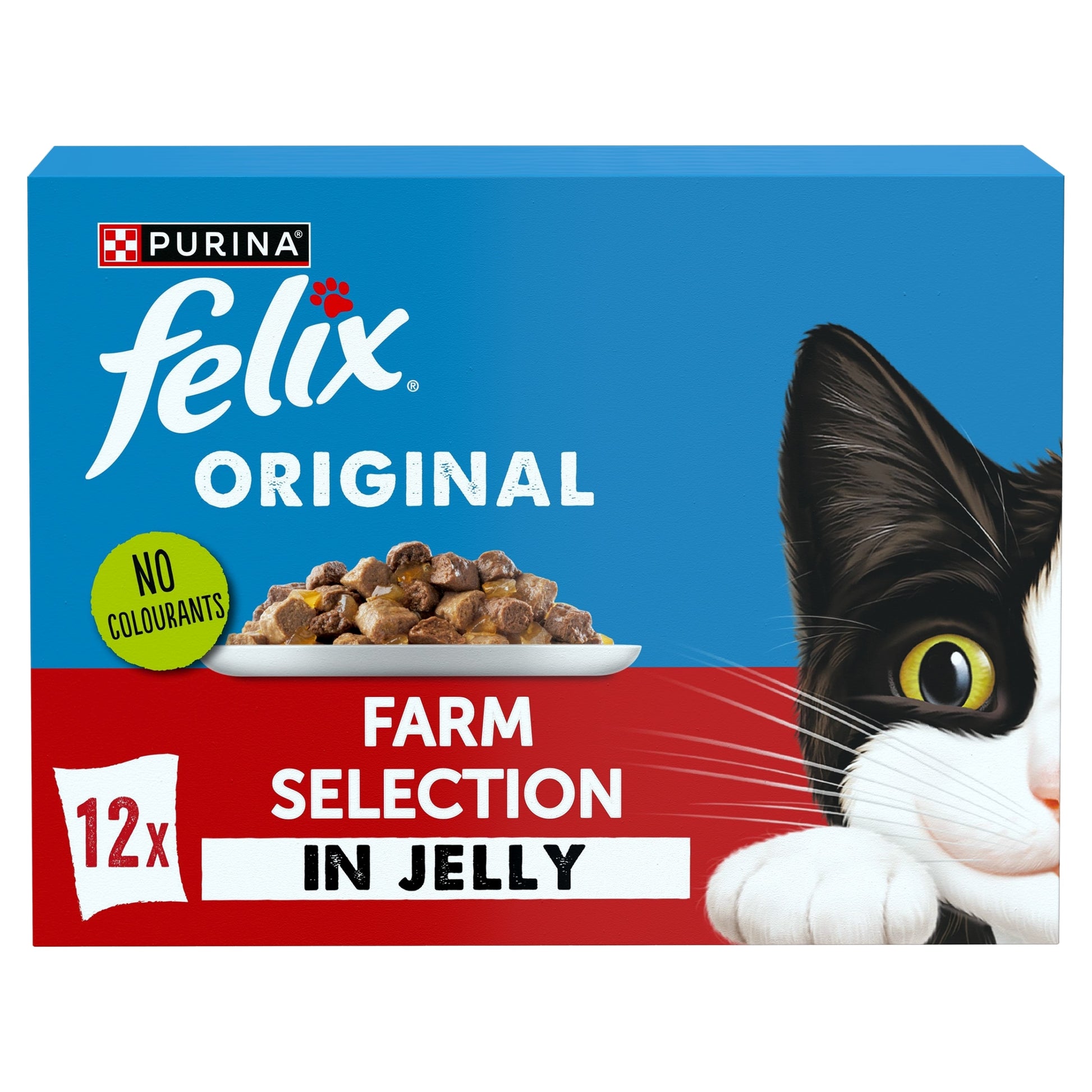 FELIX ORIGINAL Farm Selection in Jelly Wet Cat Food 12x85g — image 1