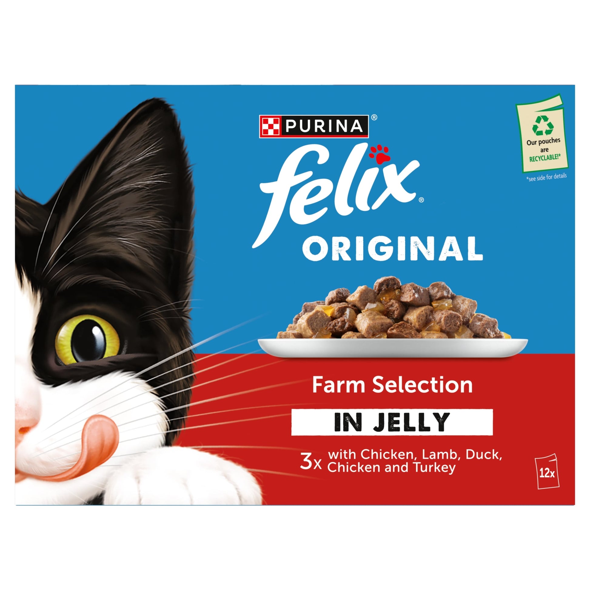 FELIX ORIGINAL Farm Selection in Jelly Wet Cat Food 12x85g — image 2