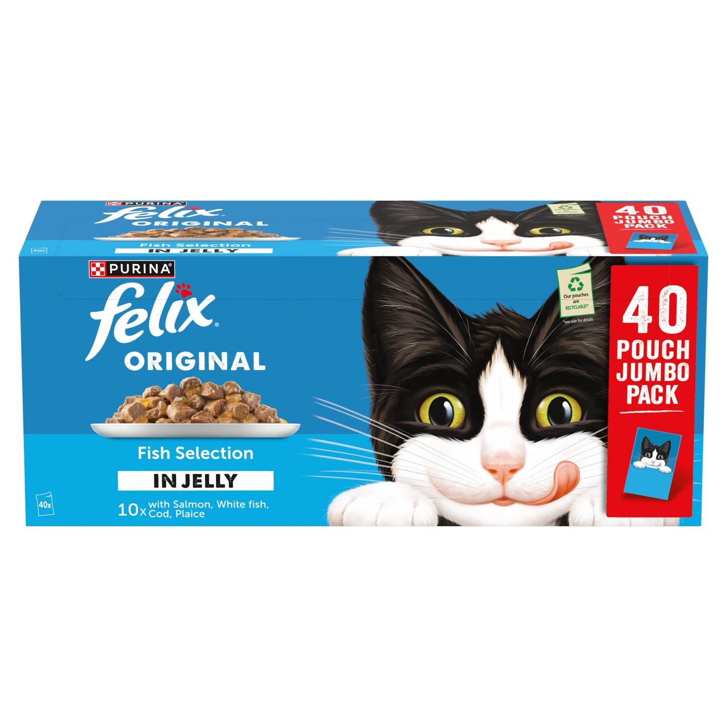 FELIX Original Fish Selection in Jelly Wet Cat Food 40x85g — image 2