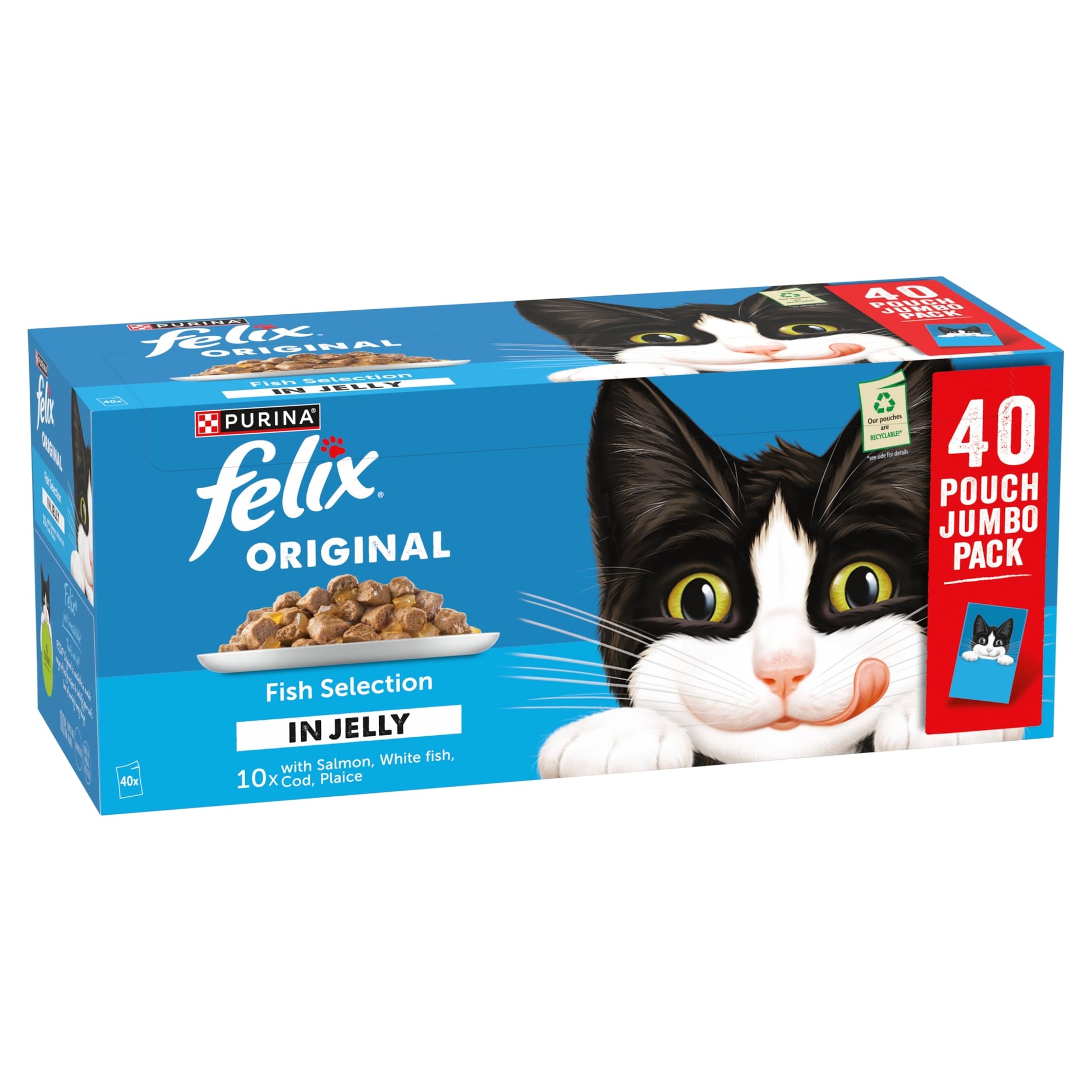 FELIX Original Fish Selection in Jelly Wet Cat Food 40x85g — image 3