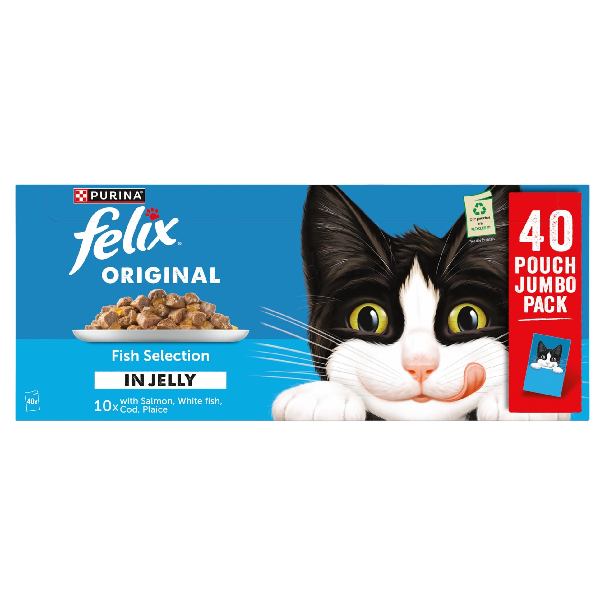 FELIX Original Fish Selection in Jelly Wet Cat Food 40x85g — image 4