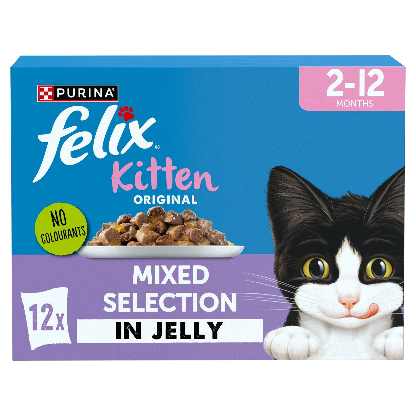 FELIX ORIGINAL Kitten Mixed Selection in Jelly Wet Cat Food 12x85g — image 1