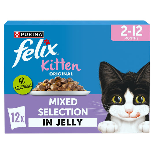 FELIX ORIGINAL Kitten Mixed Selection in Jelly Wet Cat Food 12x85g — image 1