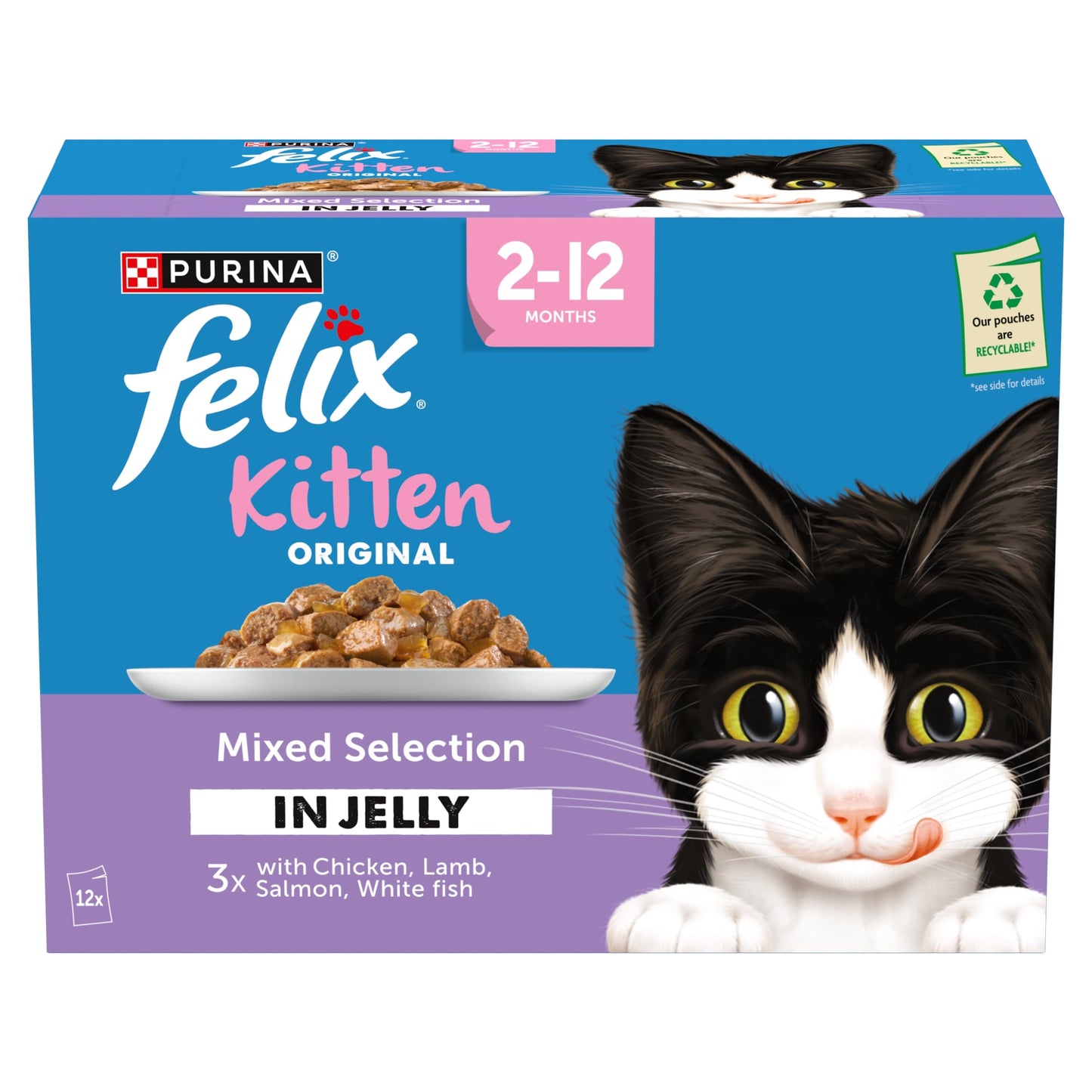 FELIX ORIGINAL Kitten Mixed Selection in Jelly Wet Cat Food 12x85g — image 2