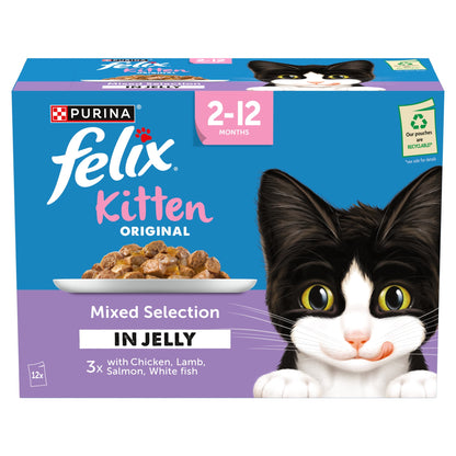 FELIX ORIGINAL Kitten Mixed Selection in Jelly Wet Cat Food 12x85g — image 2