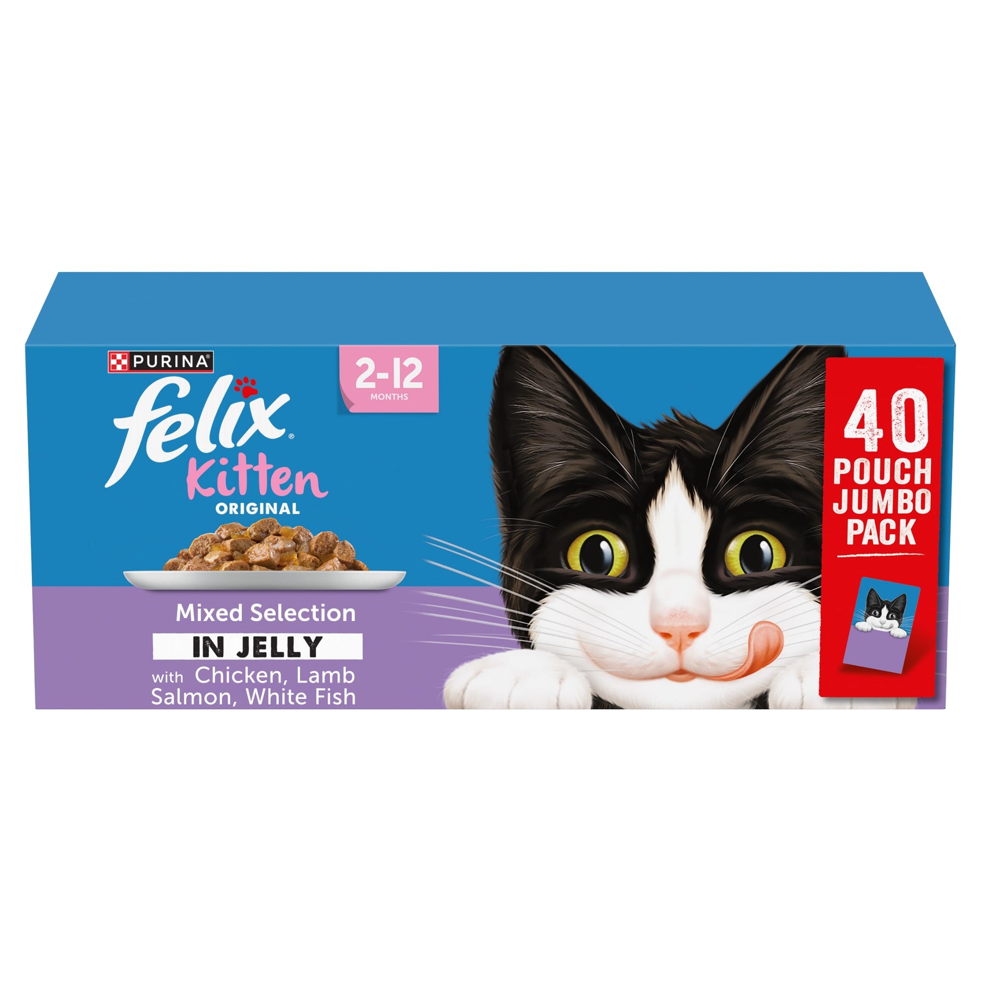 FELIX Original Kitten Mixed Selection in Jelly Wet Cat Food 40x85g — image 1