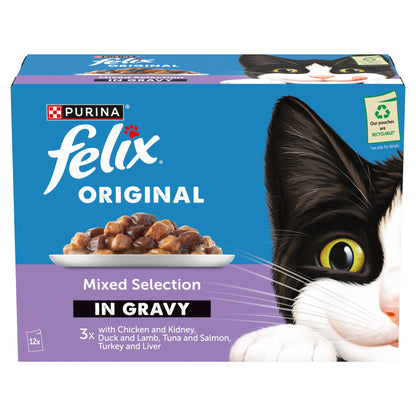 FELIX ORIGINAL Mixed Selection in Gravy Wet Cat Food 12x85g — image 2