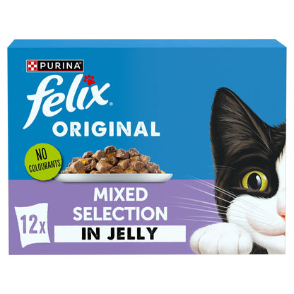 FELIX ORIGINAL Mixed Selection in Jelly Wet Cat Food 12x85g — image 1