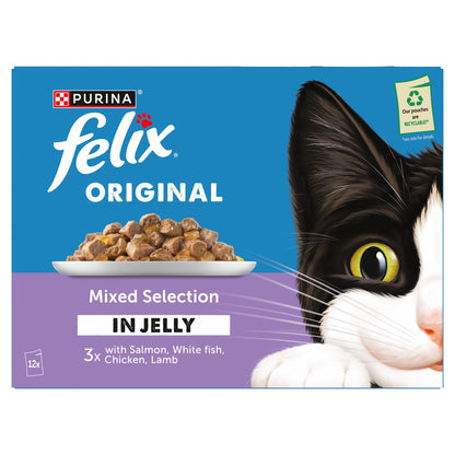 FELIX ORIGINAL Mixed Selection in Jelly Wet Cat Food 12x85g — image 2