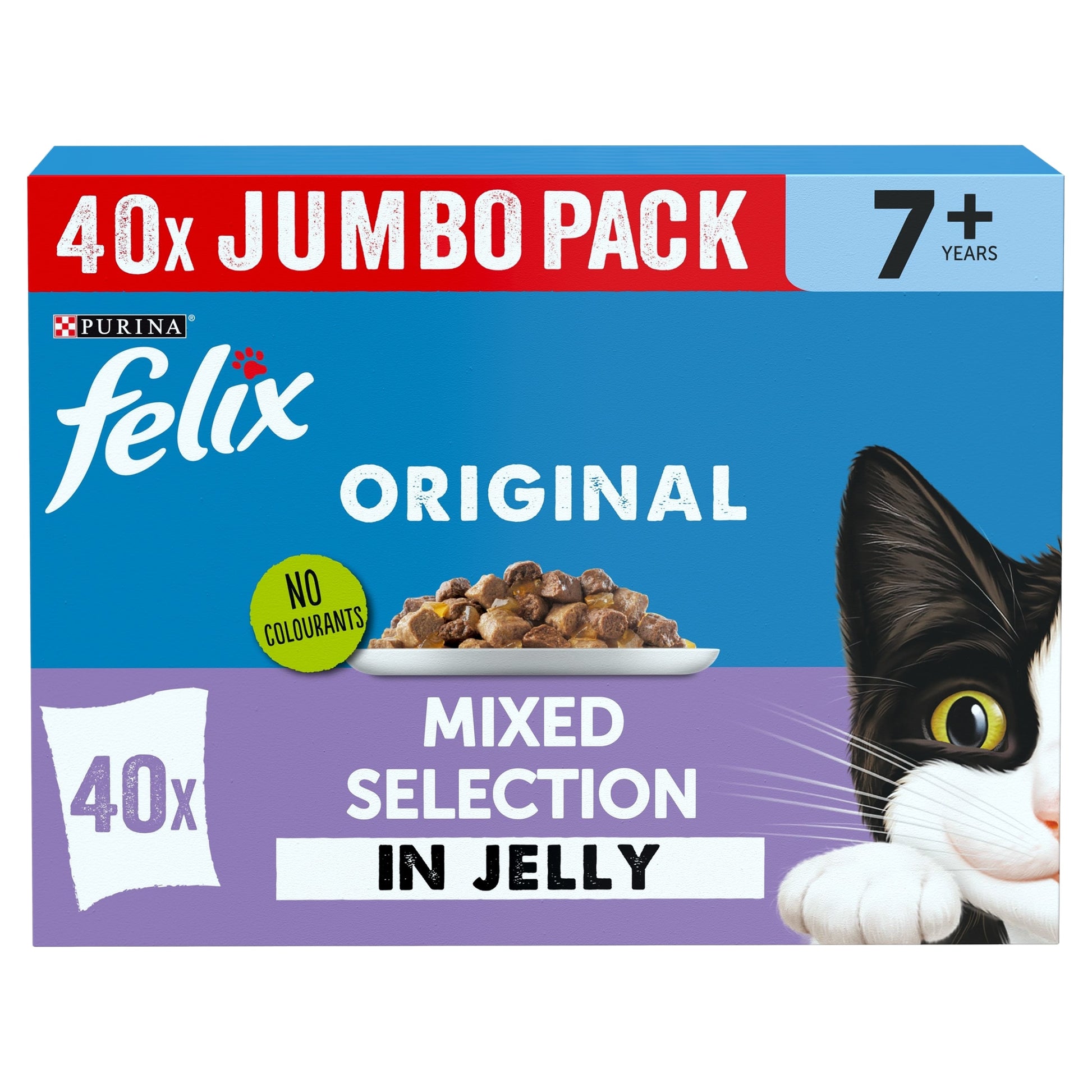 FELIX Original Senior 7+ Mixed Selection in Jelly Wet Cat Food 40x85g — image 1