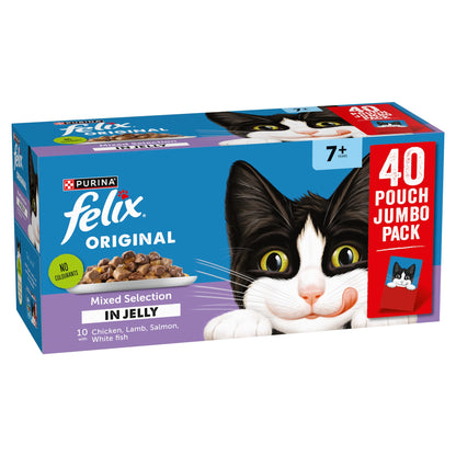 FELIX Original Senior 7+ Mixed Selection in Jelly Wet Cat Food 40x85g — image 2