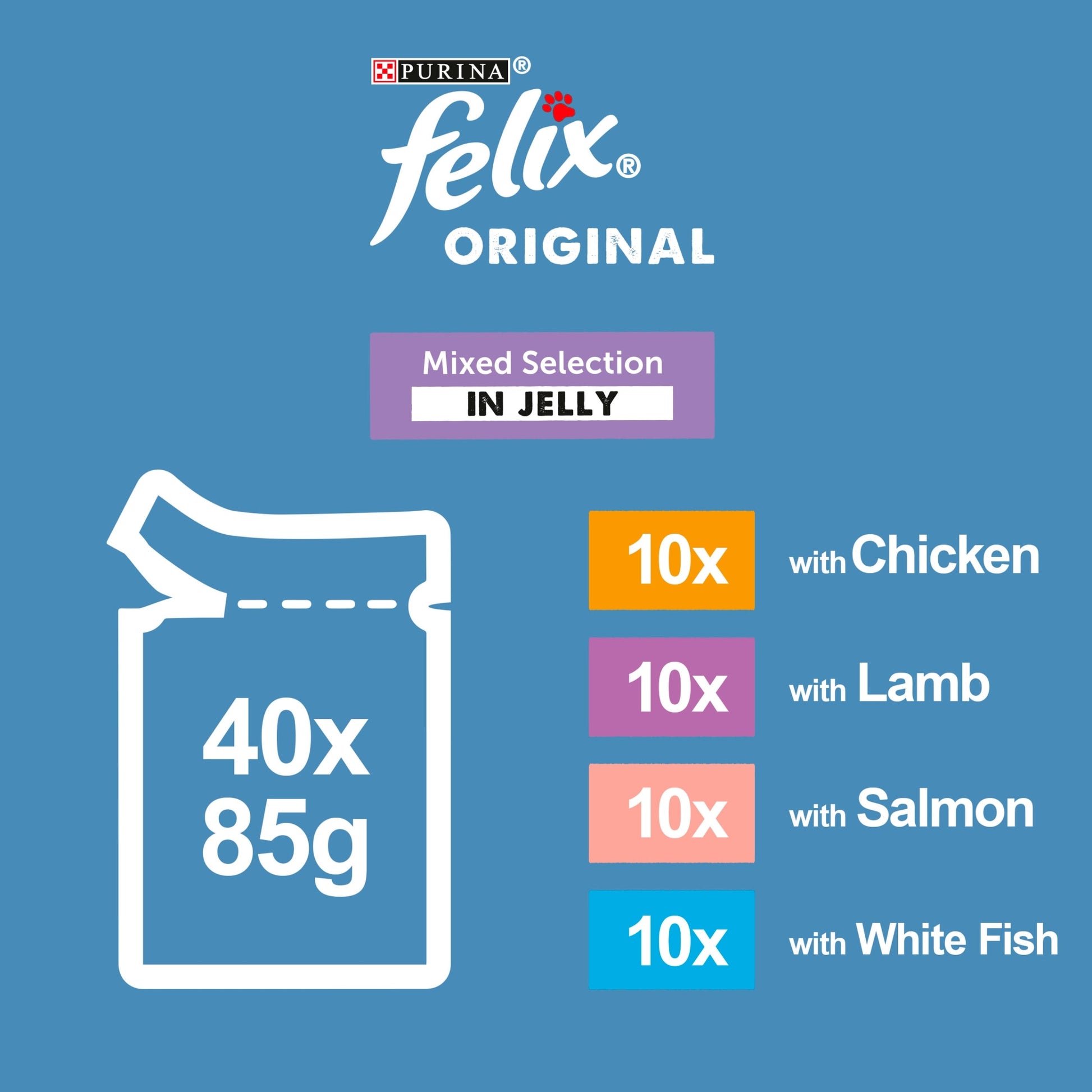 FELIX Original Senior 7+ Mixed Selection in Jelly Wet Cat Food 40x85g — image 5