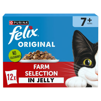FELIX ORIGINAL Senior Farm Selection in Jelly Wet Cat Food 12x85g — image 1