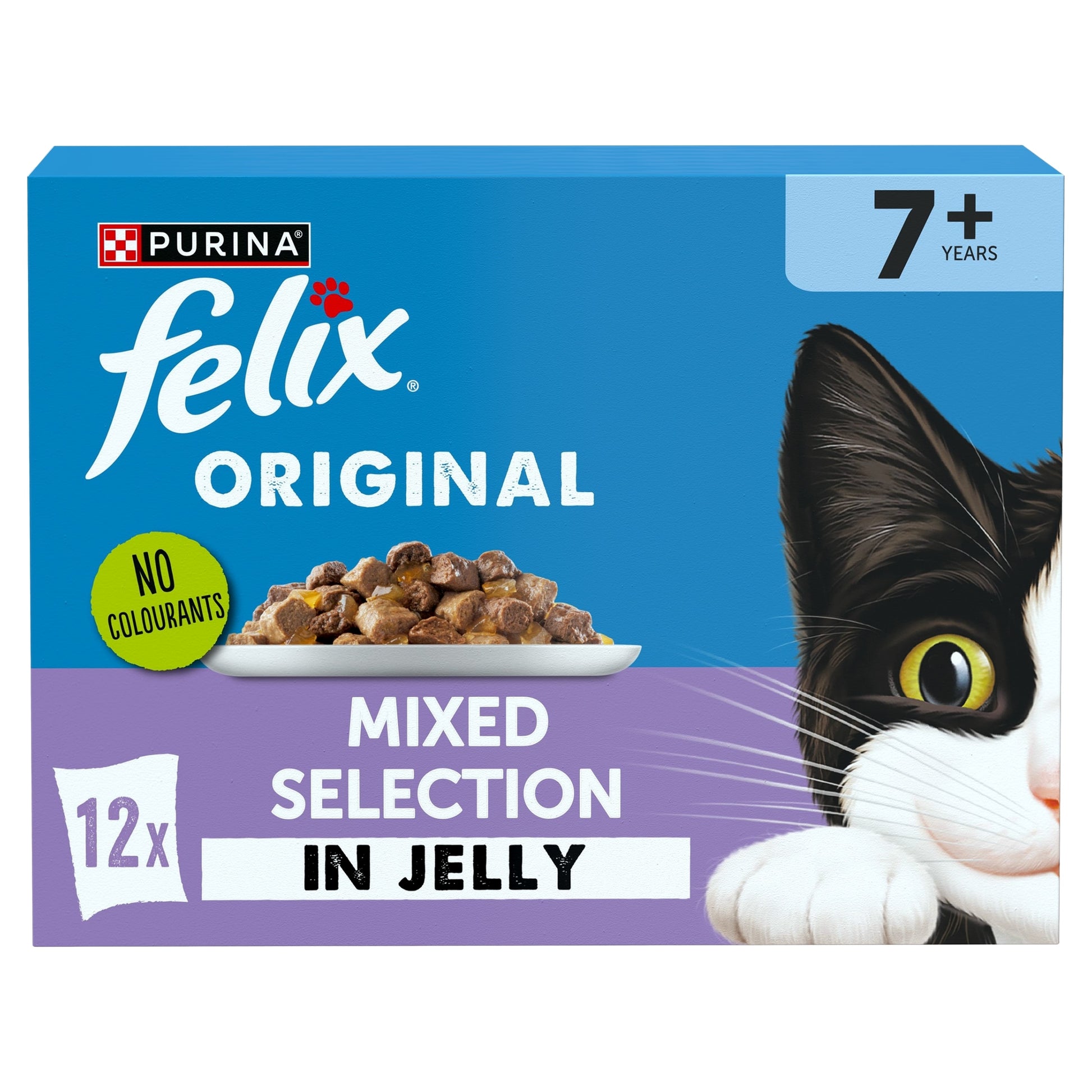 FELIX ORIGINAL Senior Mixed Selection in Jelly Wet Cat Food 12x85g — image 1