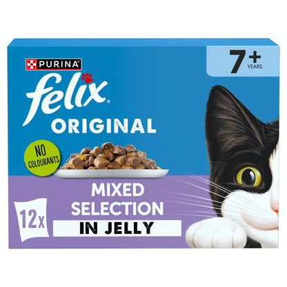 FELIX ORIGINAL Senior Mixed Selection in Jelly Wet Cat Food 12x85g — image 1