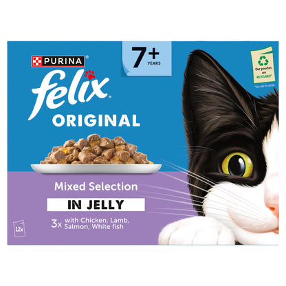FELIX ORIGINAL Senior Mixed Selection in Jelly Wet Cat Food 12x85g — image 2