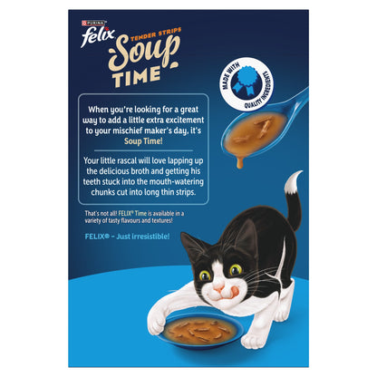 FELIX Soup Tender Strips Fish Selection Wet Cat Food 6x48g — image 2
