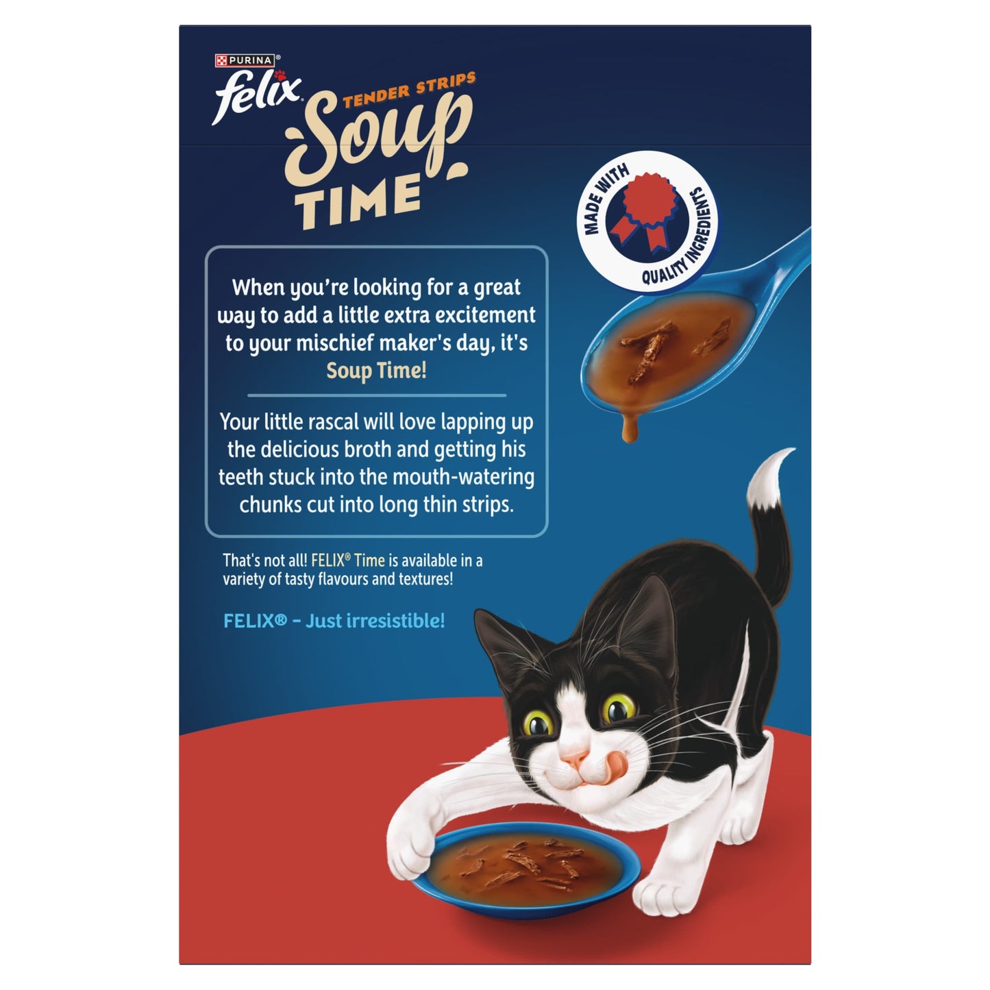 Felix Soup Tender Strips Meat Selection Cat Food 6X48g — image 2