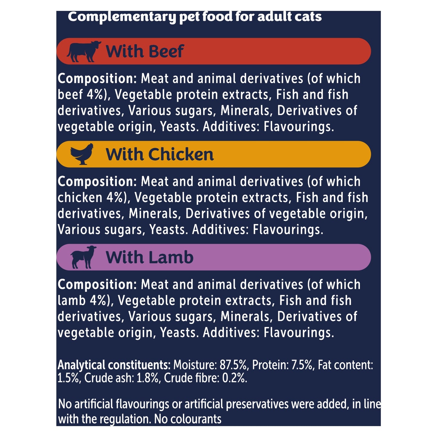 Felix Soup Tender Strips Meat Selection Cat Food 6X48g — image 3
