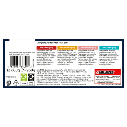 FELIX Tasty Shreds Mixed Selection in Gravy Wet Cat Food 12x80g — image 4