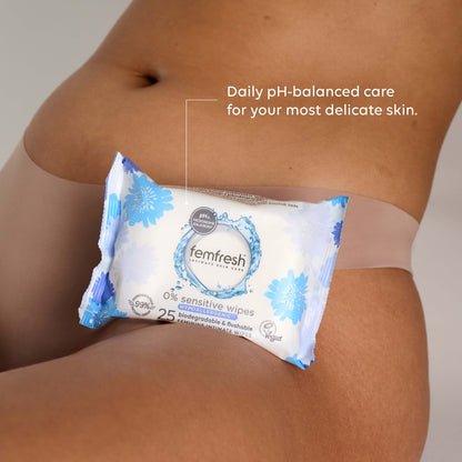 Femfresh 0% Sensitive Wipes 25 Pack — image 2