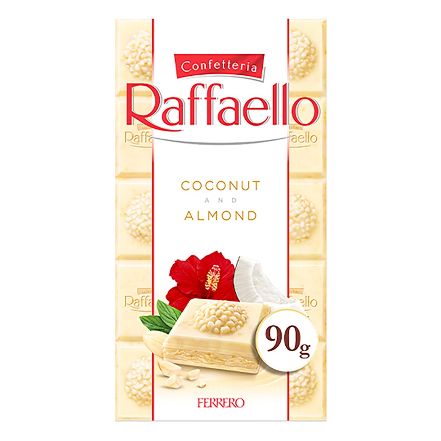 Ferrero Raffaello White Chocolate Bar 90g — image 1