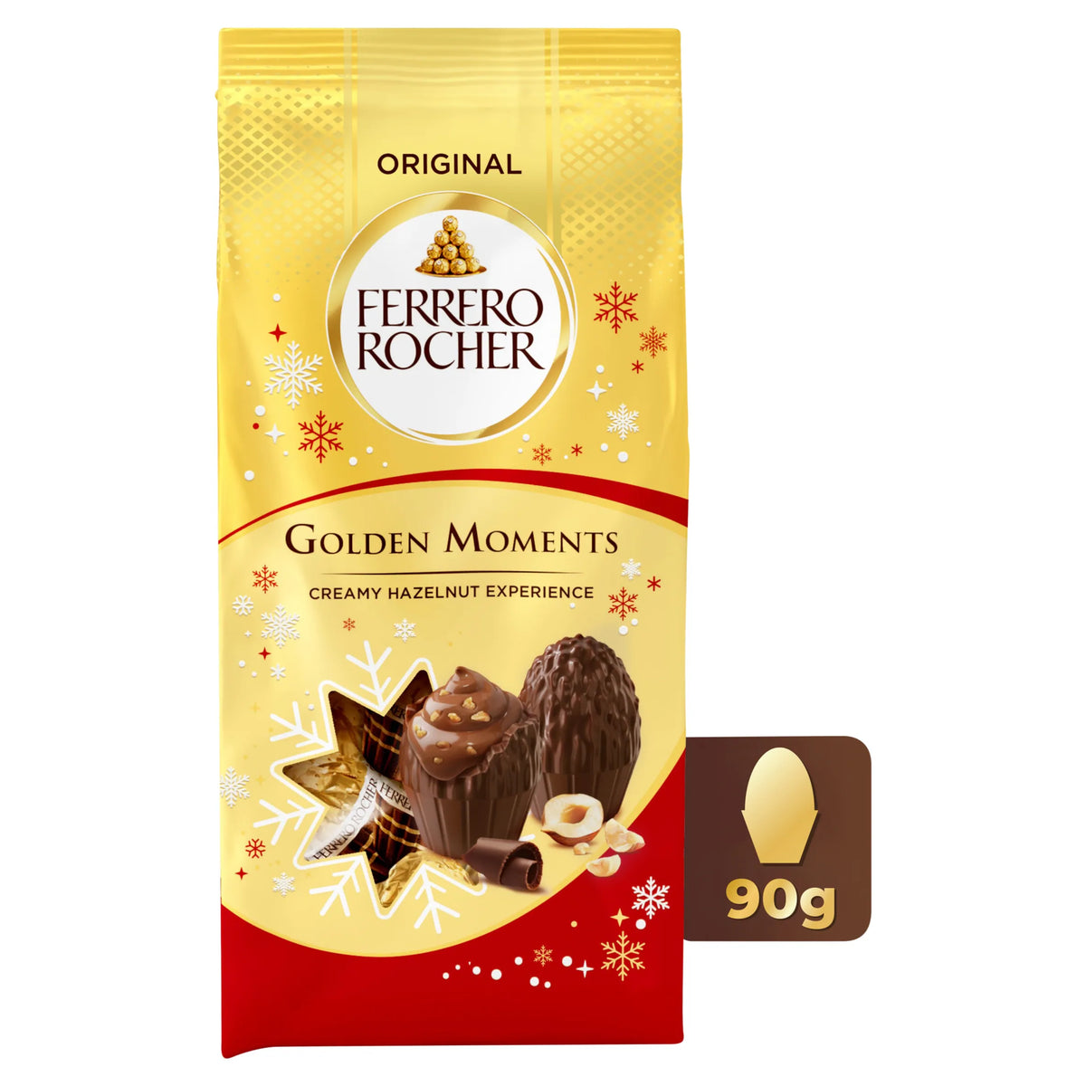 Ferrero Rocher Golden Winter Moments Milk Chocolate & Hazelnut 90g — image 1