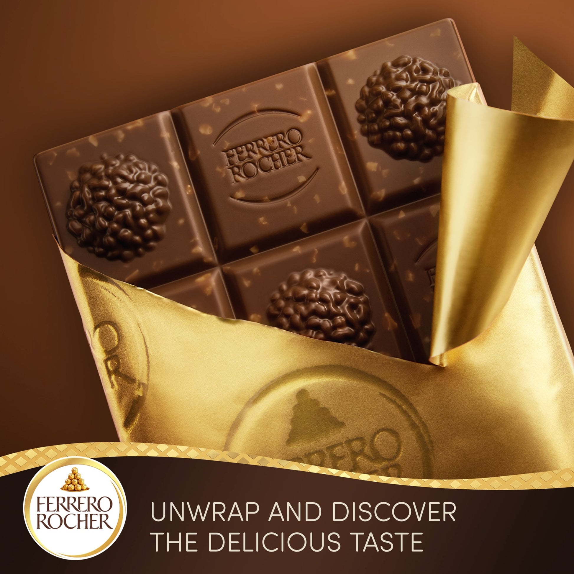 Ferrero Rocher Original Milk Chocolate Bar 90G — image 3