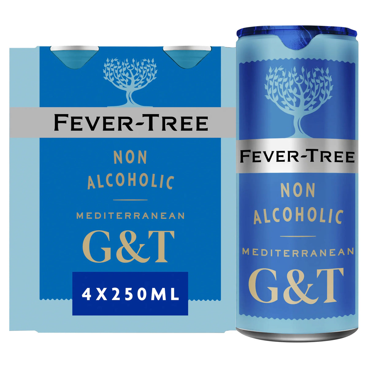 Fever-Tree Non-Alcoholic Mediterranean Gin & Tonic 4x250ml — image 1