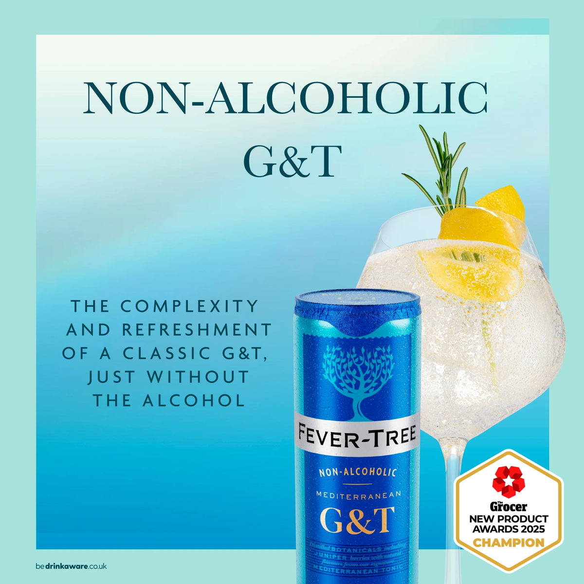 Fever-Tree Non-Alcoholic Mediterranean Gin & Tonic 4x250ml — image 2