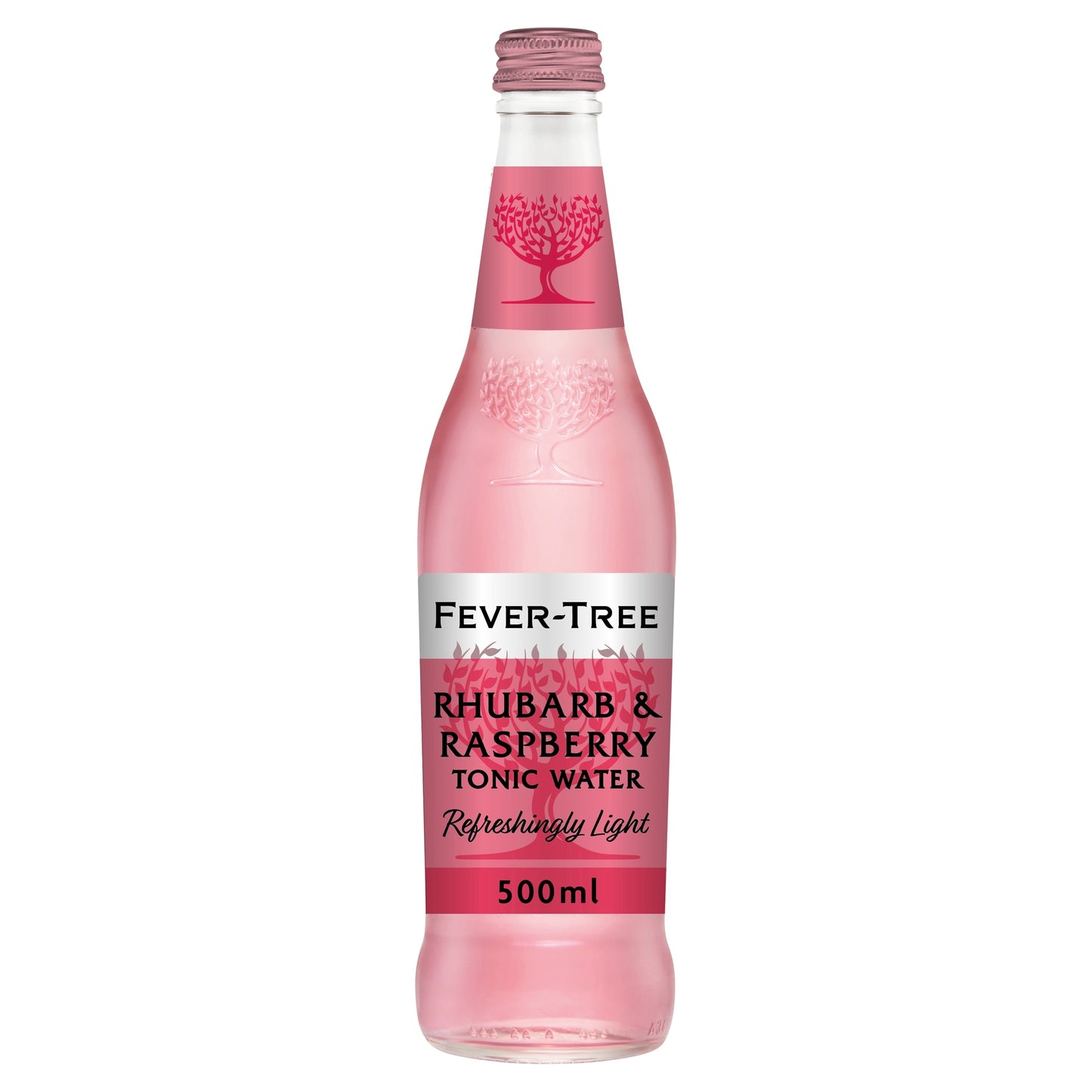 Fever-Tree Rhubarb & Raspberry Tonic Water Bottle 500ml — image 1