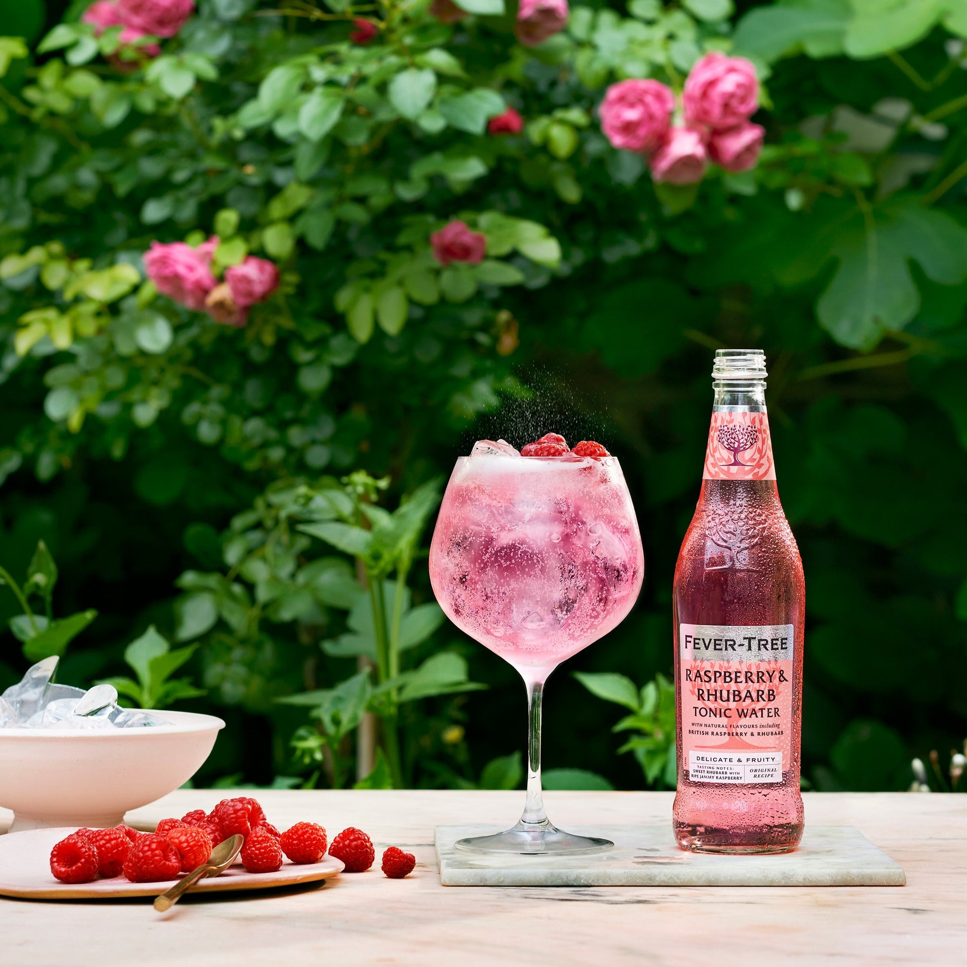 Fever-Tree Rhubarb & Raspberry Tonic Water Bottle 500ml — image 2