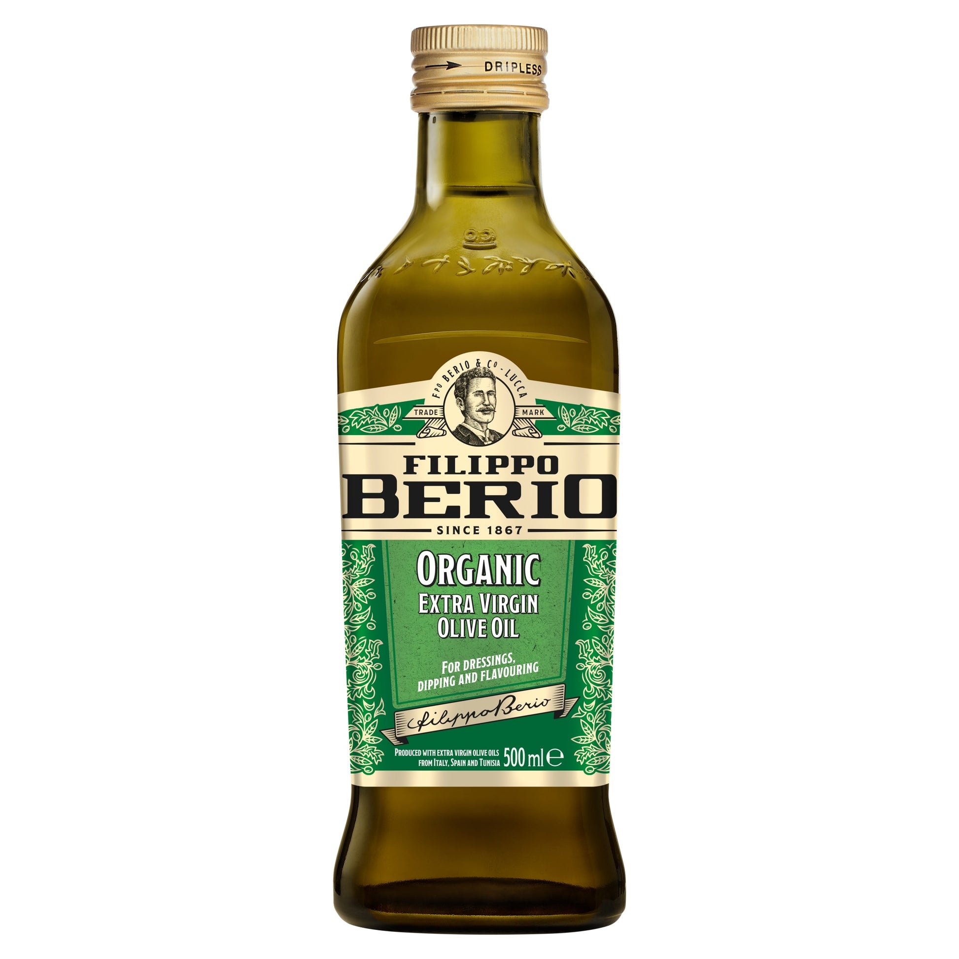 Filippo Berio Organic Extra Virgin Olive Oil 500Ml — image 1