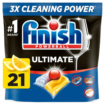FINISH Ultimate All In One 21 Dishwasher Tablets Lemon 270.9g