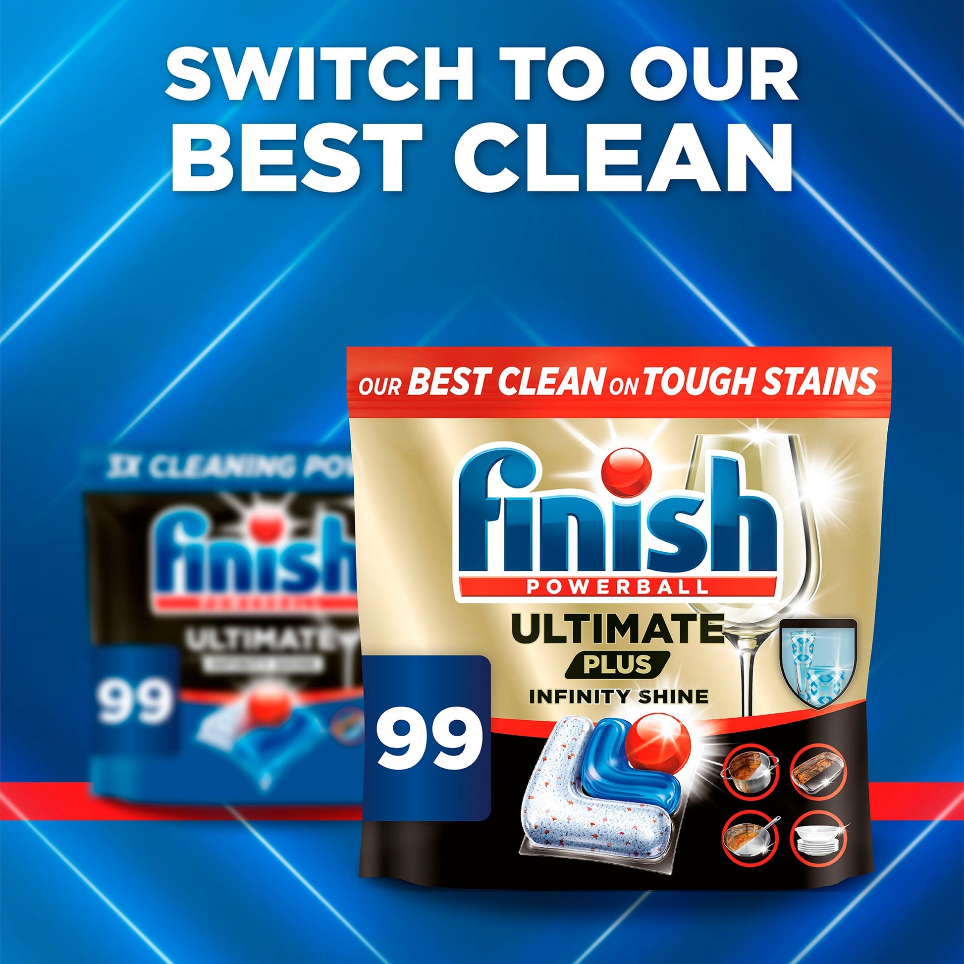 Finish Ultimate All In One Dishwasher Tablets - Fresh 55 Pack 709.5g — image 5