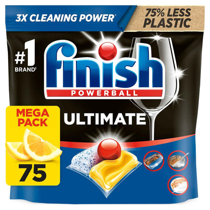 FINISH Ultimate All In One Dishwasher Tablets - Lemon 75 Pack 967.5g