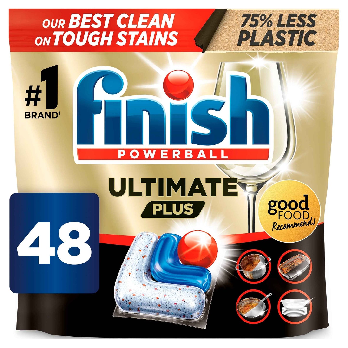 FINISH Ultimate Plus All In One Fresh 48 Dishwasher Tablets 585.6g