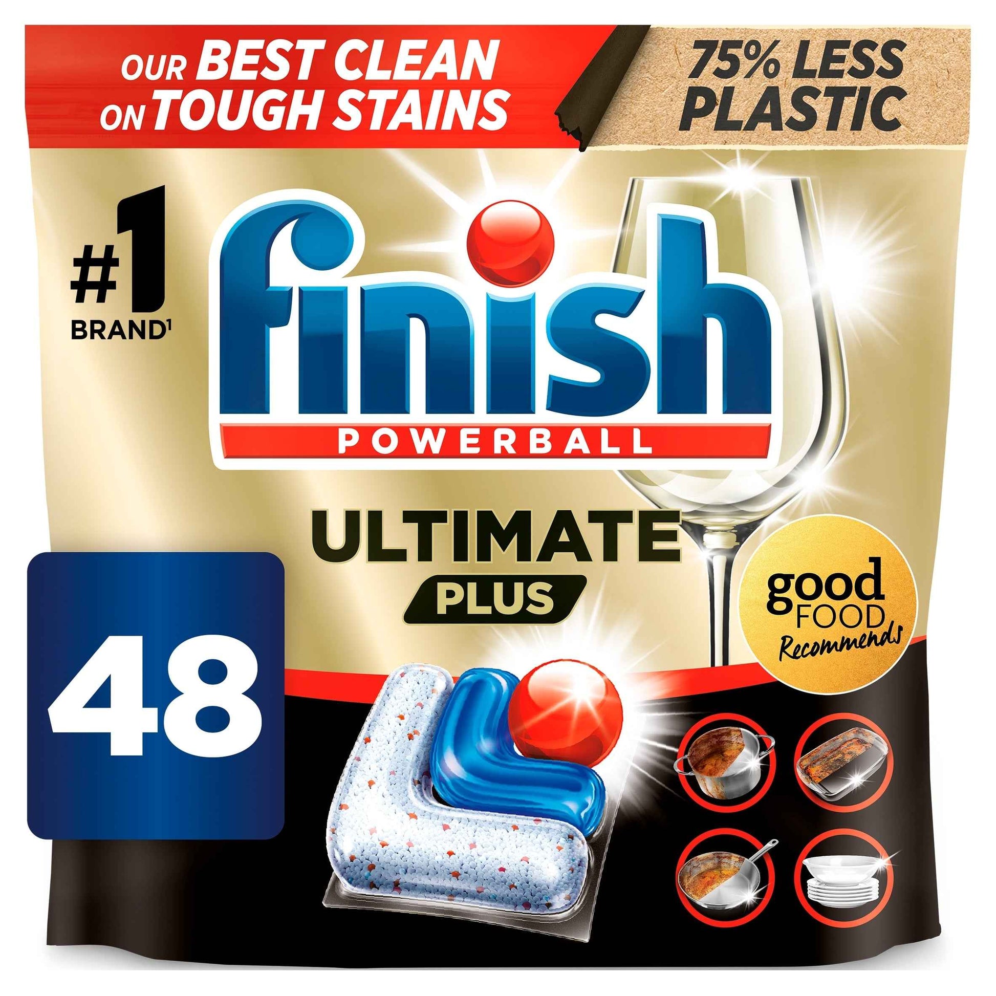 FINISH Ultimate Plus All In One Fresh 48 Dishwasher Tablets 585.6g