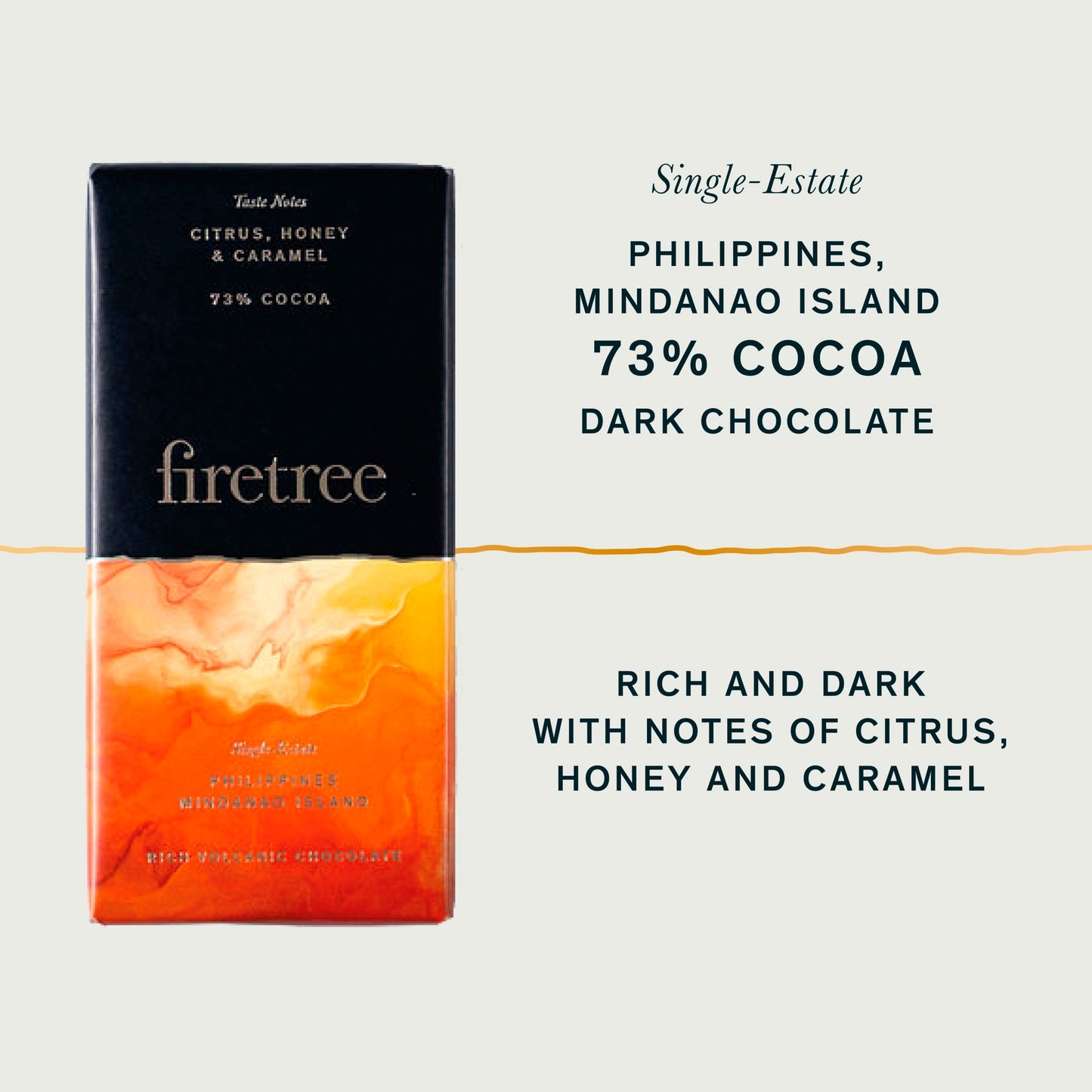 Firetree 73% Cocoa Dark Chocolate 70g — image 2