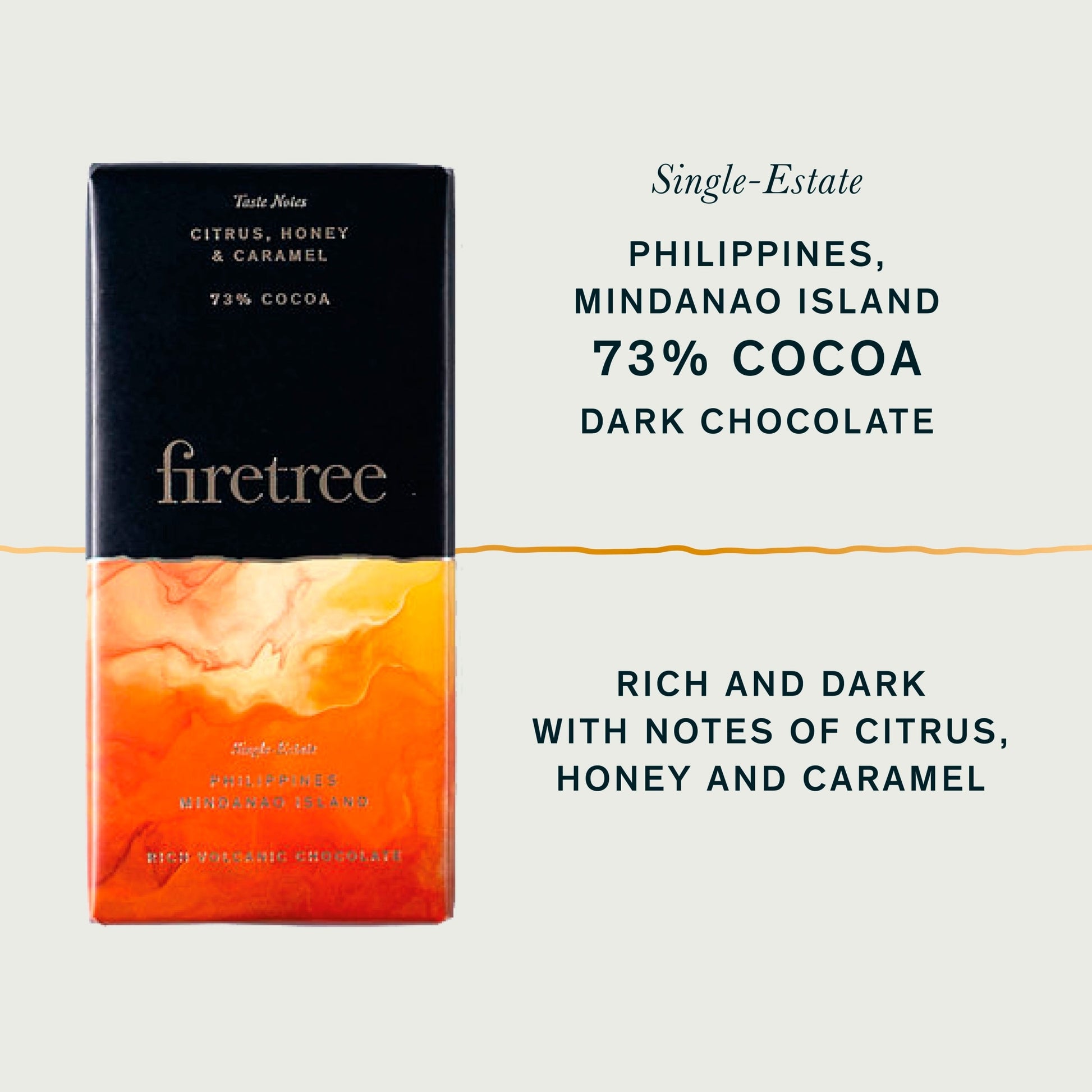 Firetree 73% Cocoa Dark Chocolate 70g — image 2