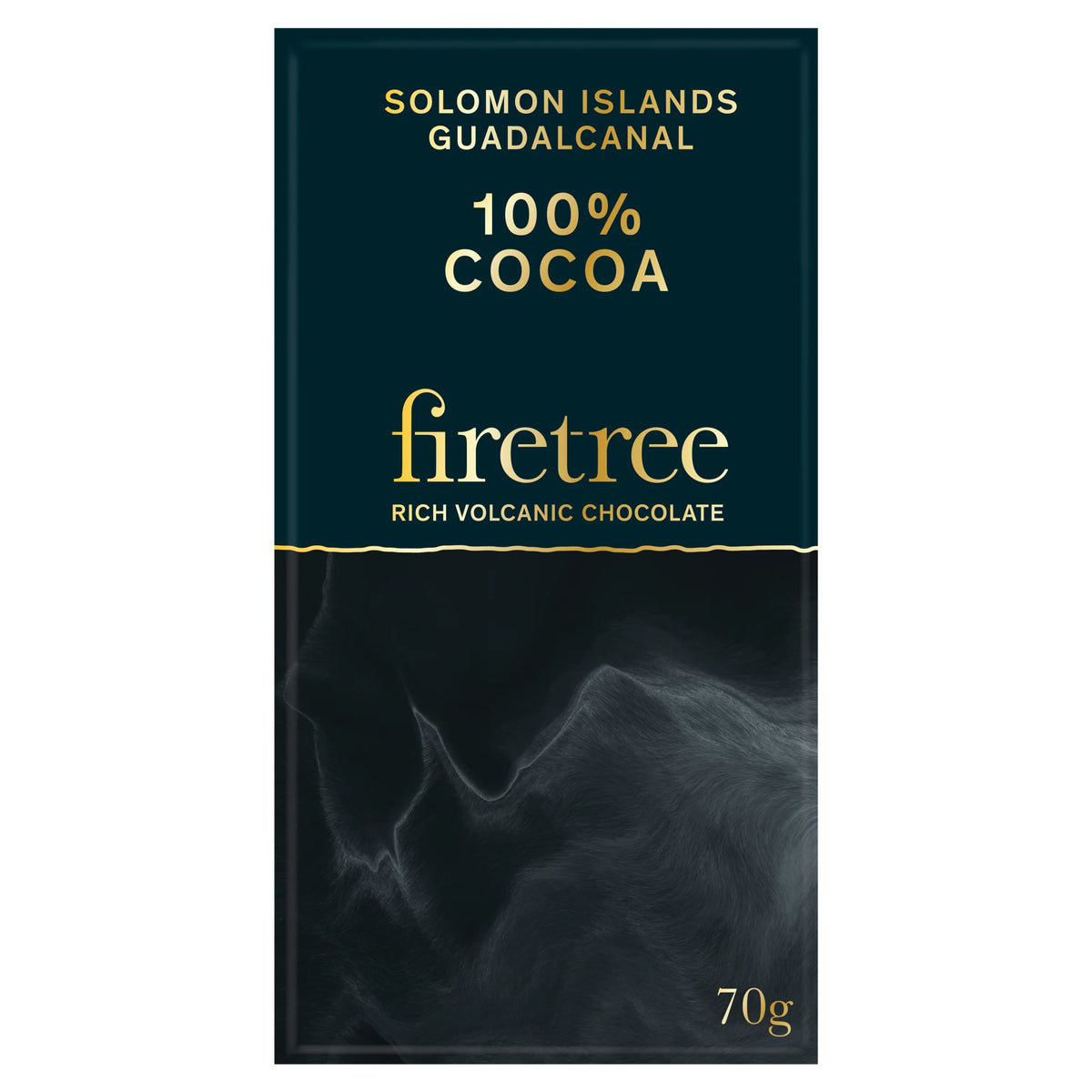 Firetree Solomon Islands, Guadalcanal 100% Cocoa Bar 70g — image 1