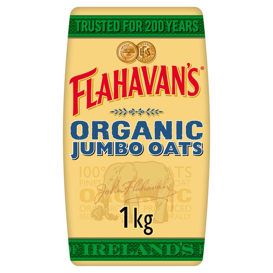 Flahavan's Irish Organic Jumbo Oats 1Kg — image 1