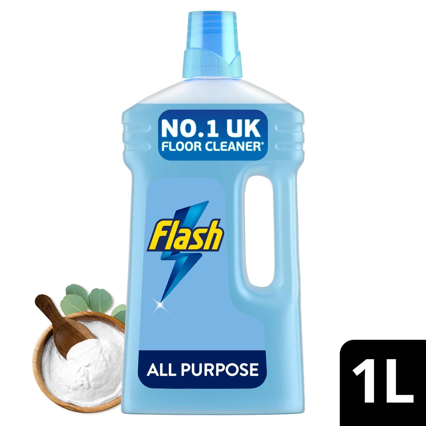 Flash All Purpose Bicarb Of Soda Eucalyptus Scent Floor Cleaner 1l