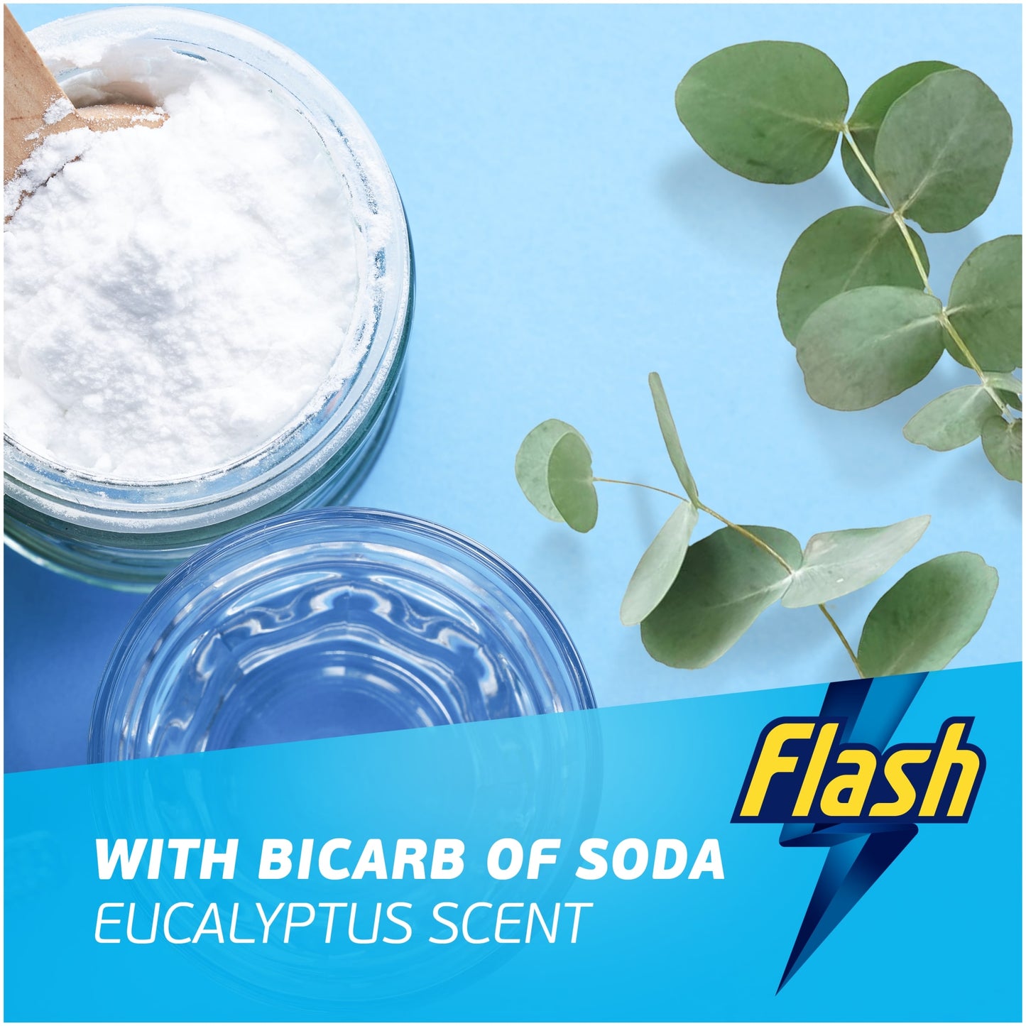 Flash All Purpose Bicarb Of Soda Eucalyptus Scent Floor Cleaner 1L — image 3