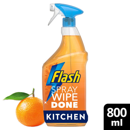 Flash Spray Wipe Done Kitchen Bright Mandarin 800ml — image 1