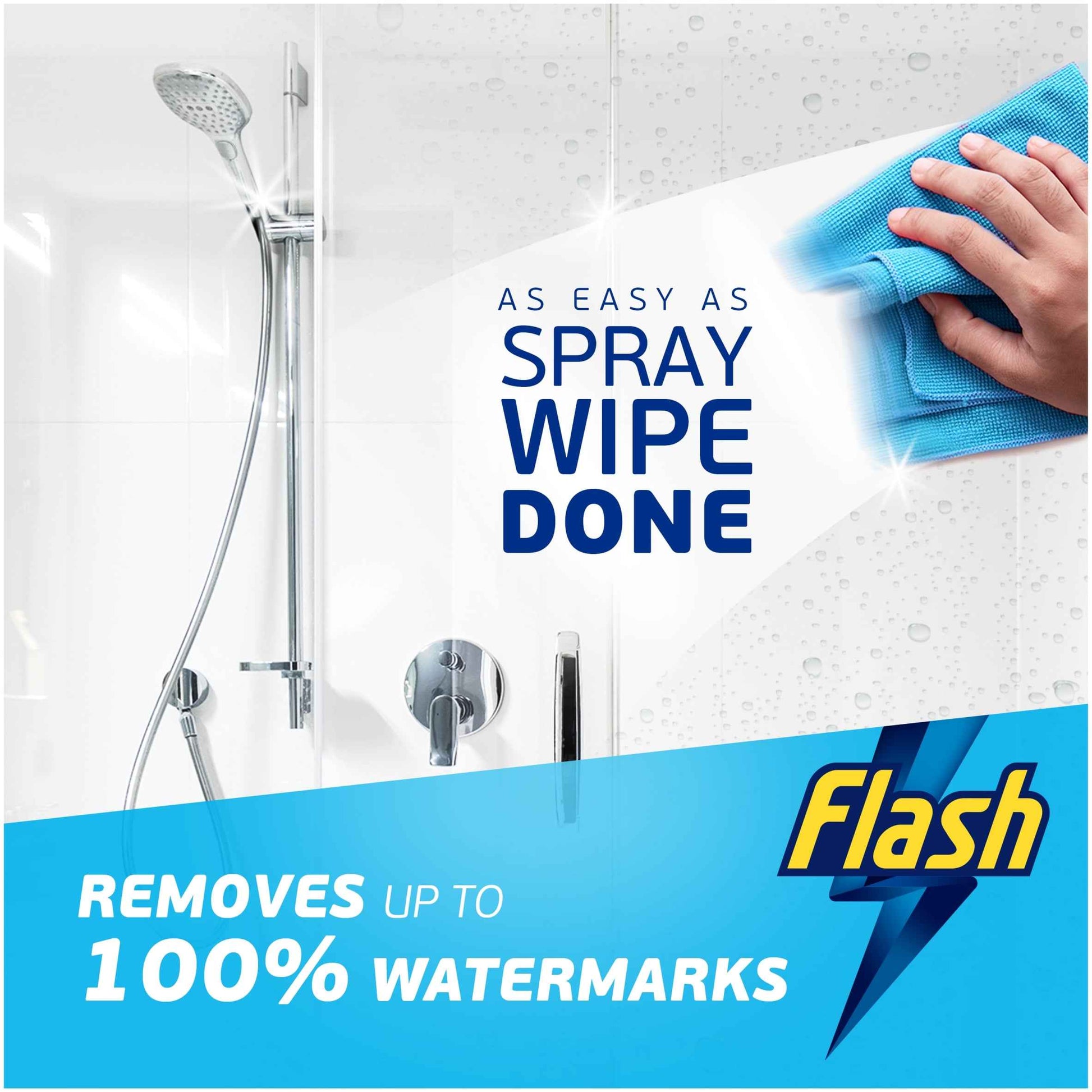 Flash Spray Wipe Done Shower 800ml