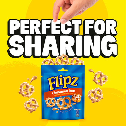 Flipz Cinnamon Bun Flavour Coated Pretzels 90g — image 2